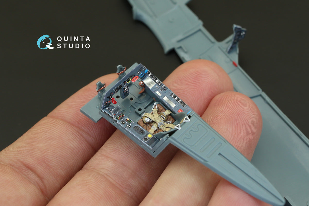 Focke-Wulf Fw-190A-3 3D-Printed coloured Interior on decal paper (designed to be used with Eduard kits)