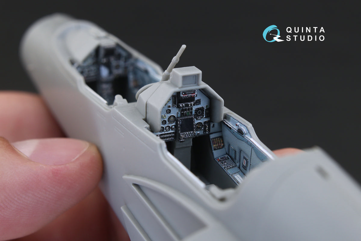Dassault_Mirage 2000B 3D-Printed coloured Interior on decal paper (designed to be used with Kinetic Model kits)