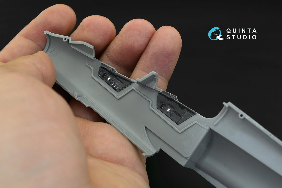 Dassault_Mirage 2000N 3D-Printed coloured Interior on decal paper (designed to be used with Kinetic Model kits)