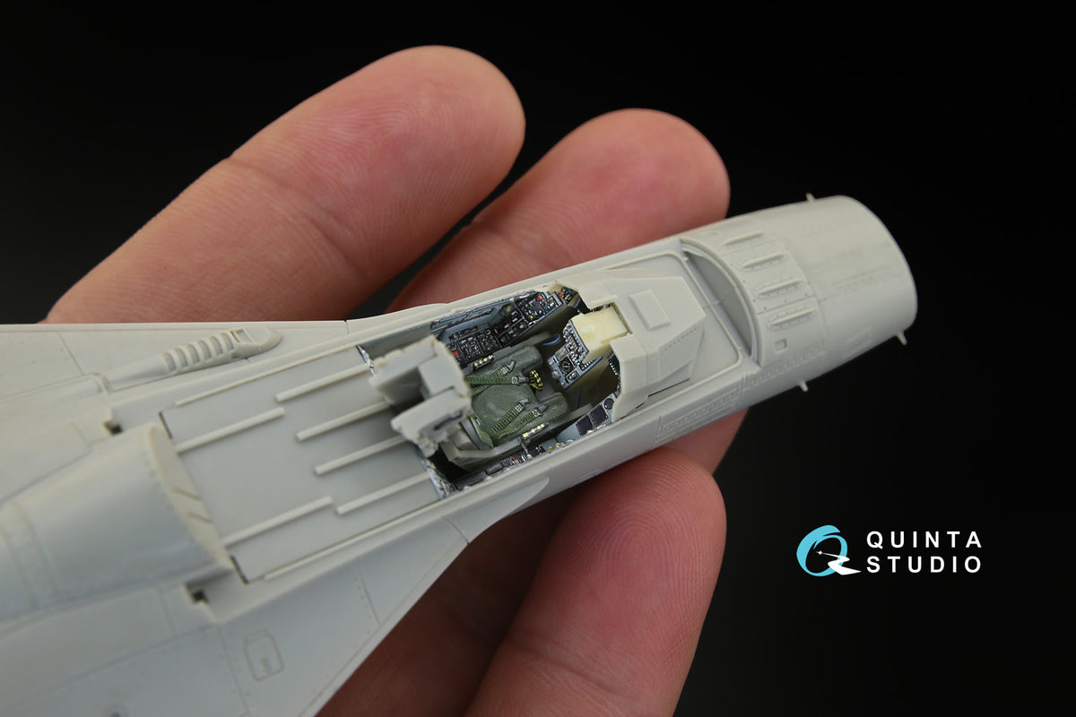 IDF F-CK-1C (Single Seat) 3D-Printed coloured Interior on decal paper (designed to be used with AFV Club kits)
