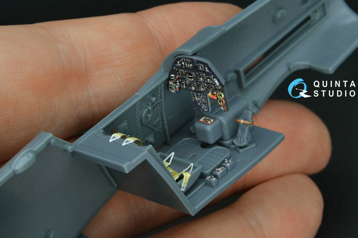Messerschmitt Bf-109G-10 3D-Printed coloured Interior on decal paper (designed to be used with Eduard kits)