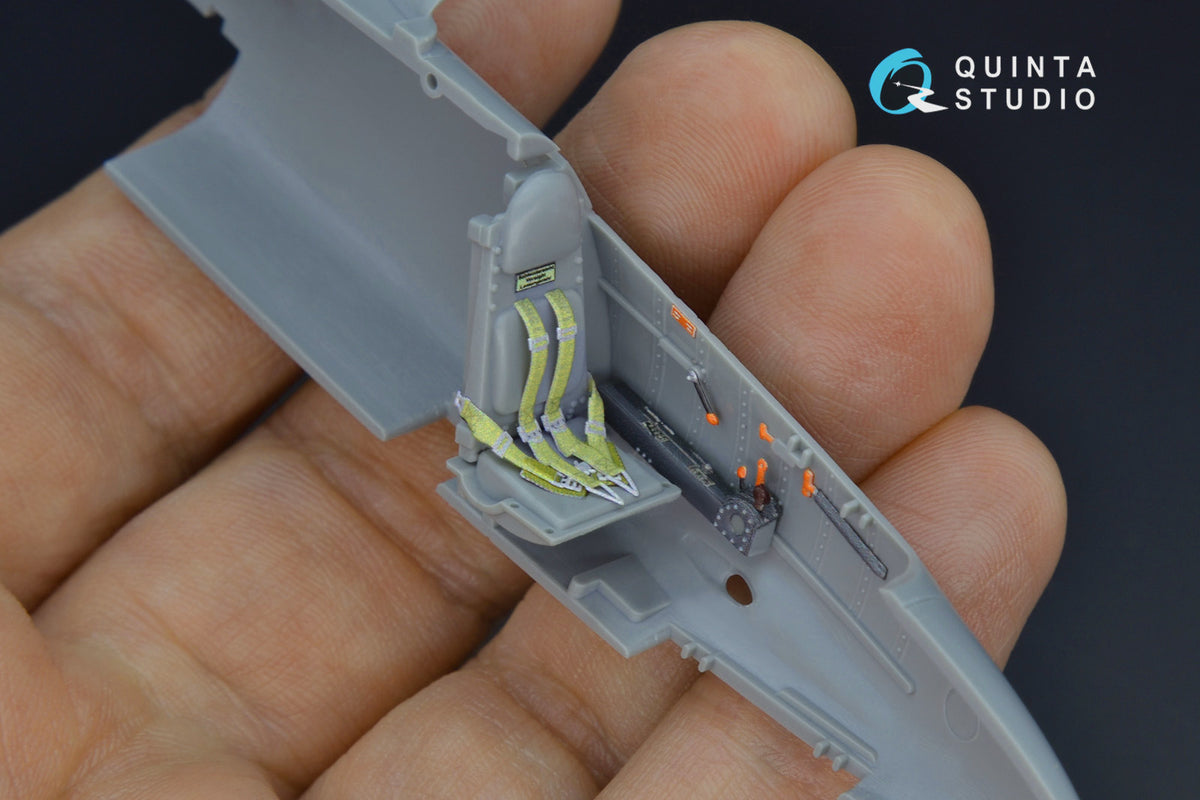 Heinkel He-162A-2 3D-Printed coloured Interior on decal paper (designed to be used with Dragon and Trimaster kits)