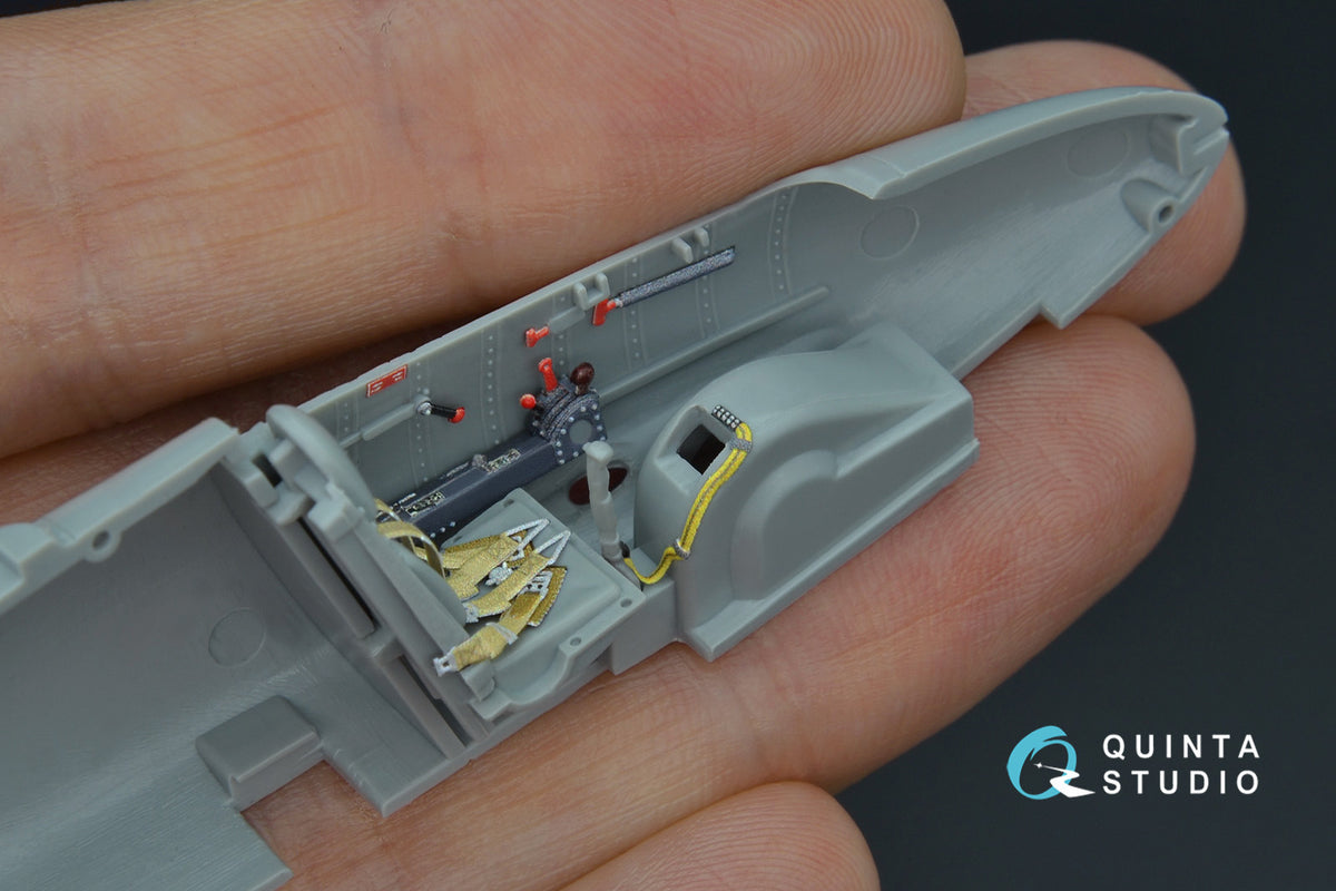 Heinkel He-162A-2 3D-Printed coloured Interior on decal paper (designed to be used with Dragon and Trimaster kits)
