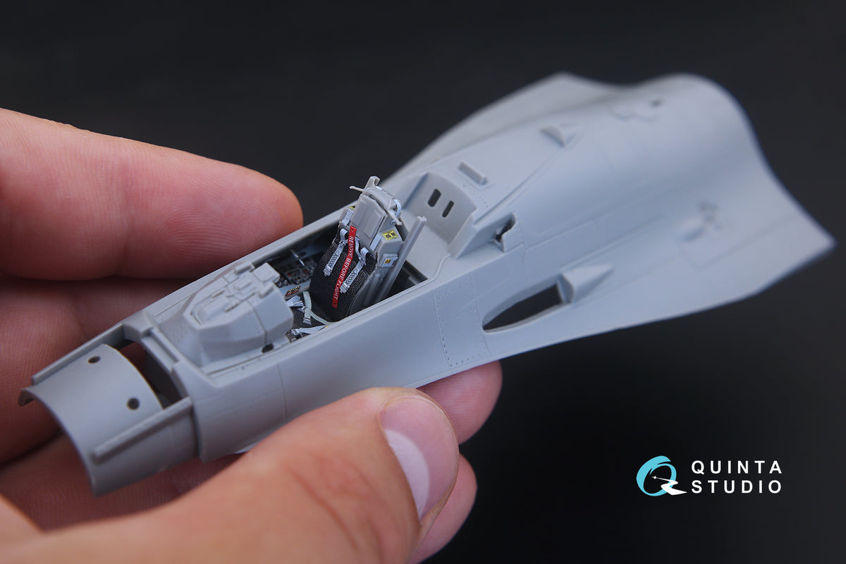 General-Dynamics F-16A 3D-Printed coloured Interior on decal paper (designed to be used with Kinetic Model kits)