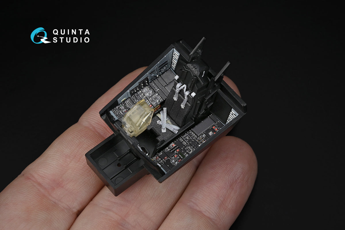 Lockheed F-117A Nighthawk 3D-Printed coloured Interior on decal paper (designed to be used with Tamiya kits)