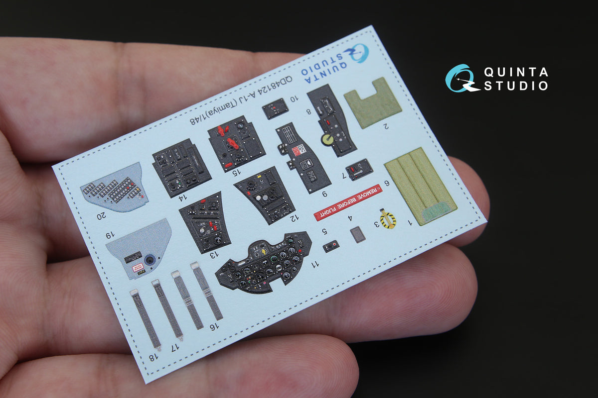 Lavochkin La-11 3D-Printed coloured Interior on decal paper (designed to be used with Hobby Boss kits)