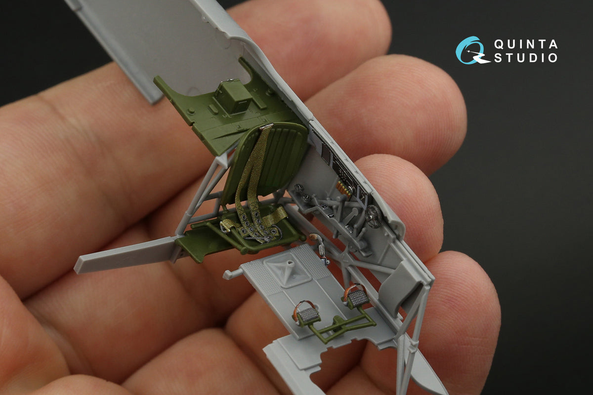 Yakovlev Yak-9D 3D-Printed coloured Interior on decal paper (designed to be used with Zvezda kits)