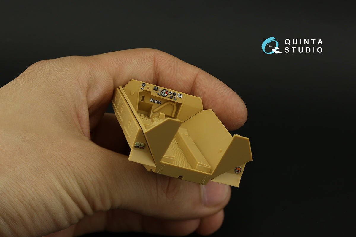 Sd.Kfz.251/1 Ausf.D 3D-Printed coloured Interior on decal paper (designed to be used with Tamiya kits)