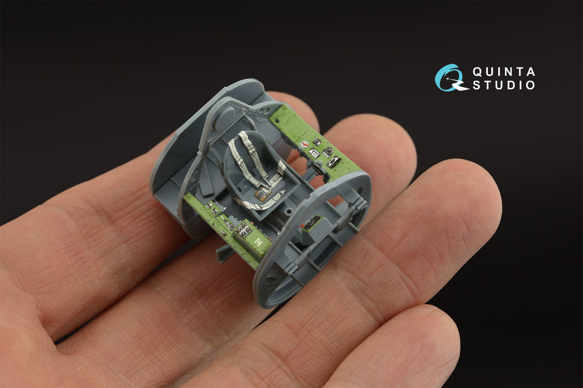 Grumman F4F-3 Wildcat late 3D-Printed coloured Interior on decal paper (designed to be used with Eduard kits)