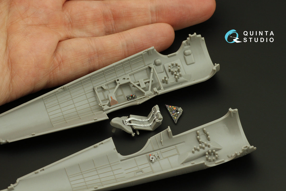 PZL P.11c 3D-Printed coloured Interior on decal paper (designed to be used with Arma Hobby kits)