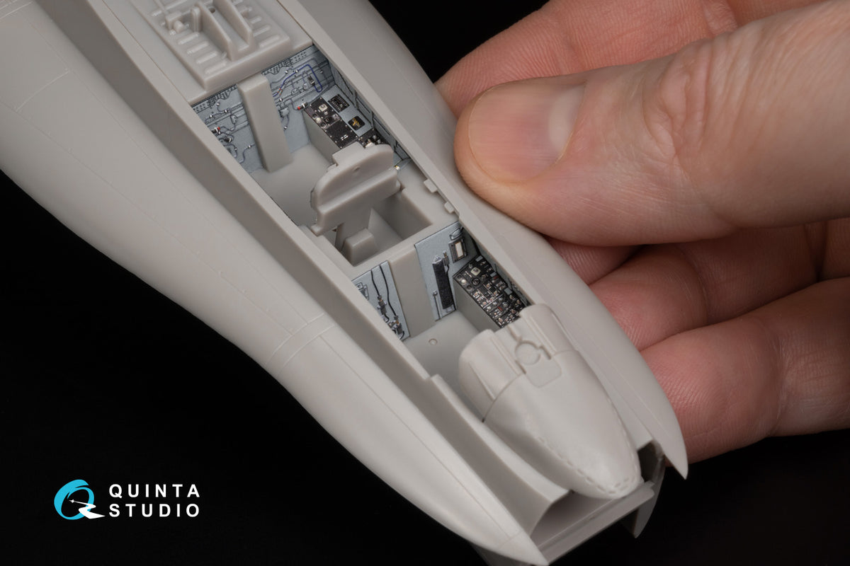 Boeing F/A-18B 3D-Printed coloured Interior on decal paper (designed to be used with Hasegawa kits)
