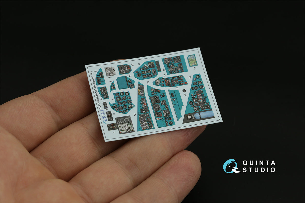 Mil Mi-24D 3D-Printed coloured Interior on decal paper (designed to be used with Trumpeter kits)