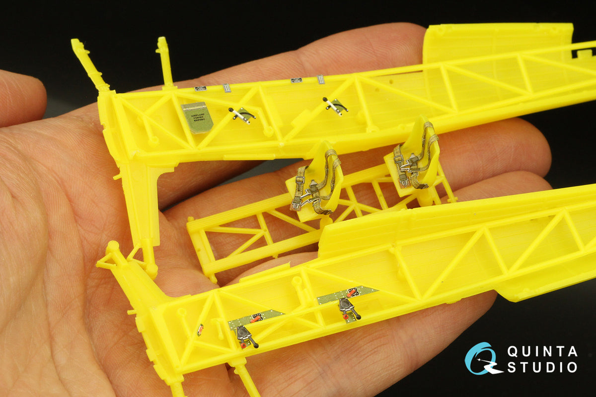 Stearman Pt-17 Kaydet 3D-Printed coloured Interior on decal paper (designed to be used with Revell kits)