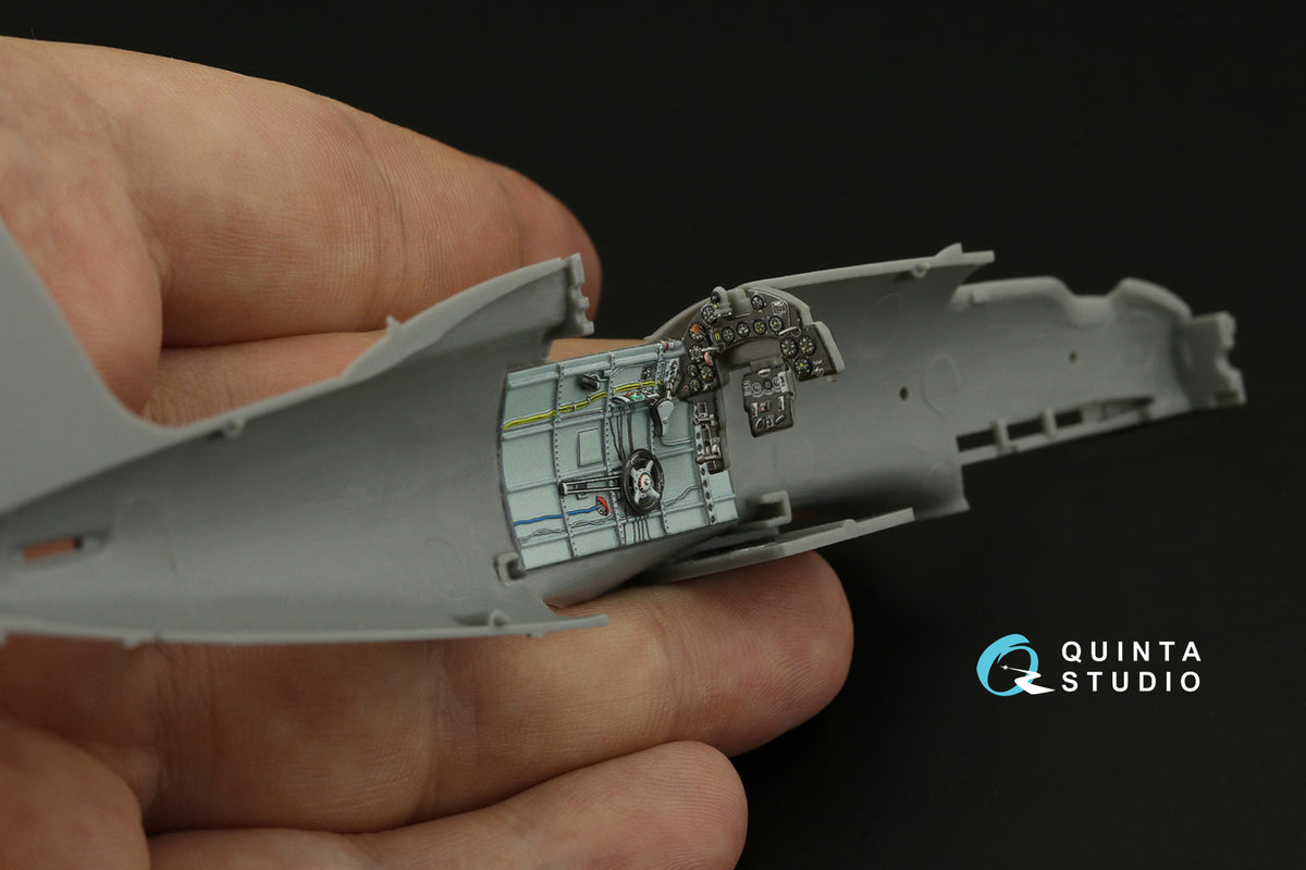 Macchi C.205 Veltro 3D-Printed coloured Interior on decal paper (designed to be used with Hasegawa and Italeri kits)