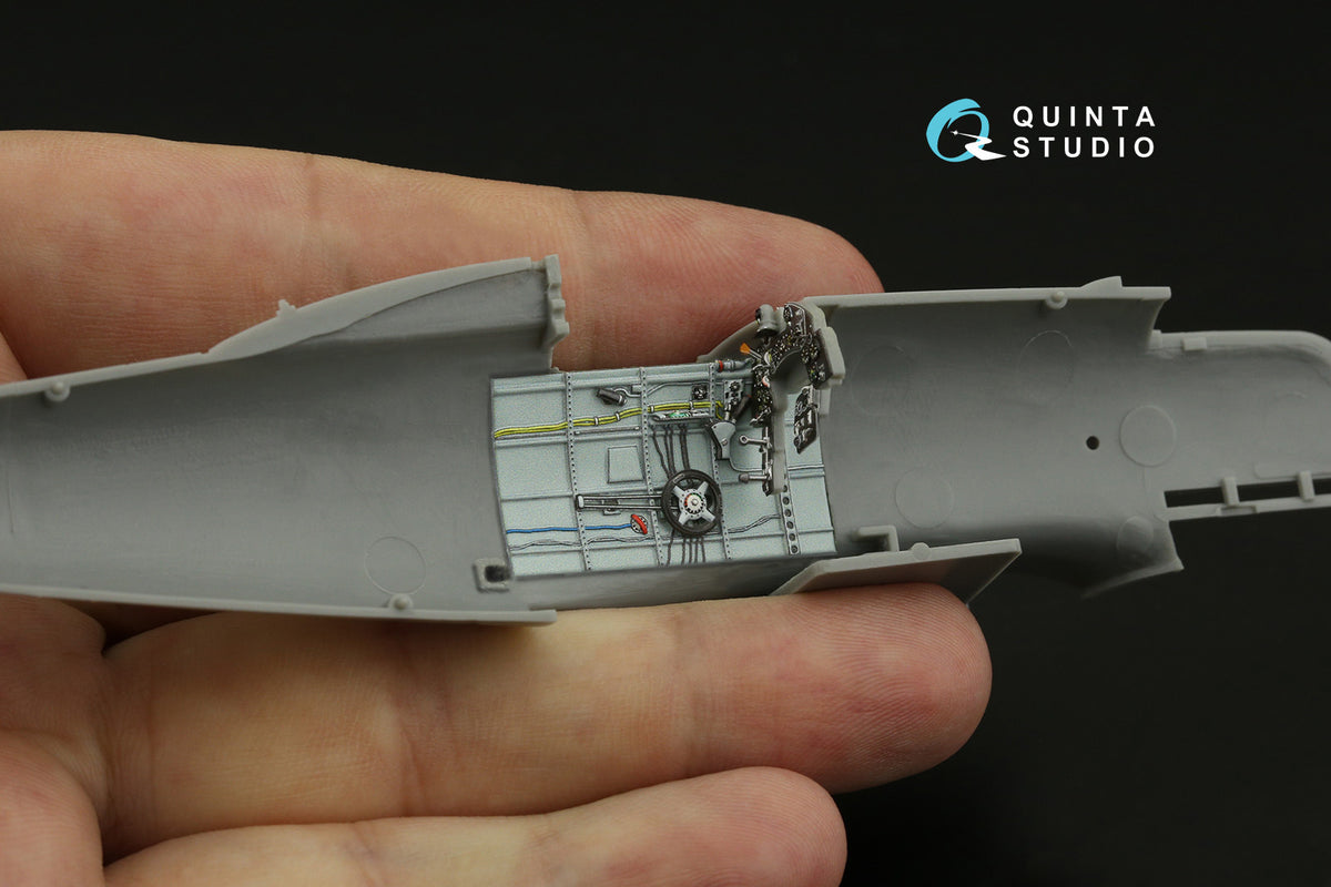 Macchi C.205 Veltro 3D-Printed coloured Interior on decal paper (designed to be used with Hasegawa and Italeri kits)