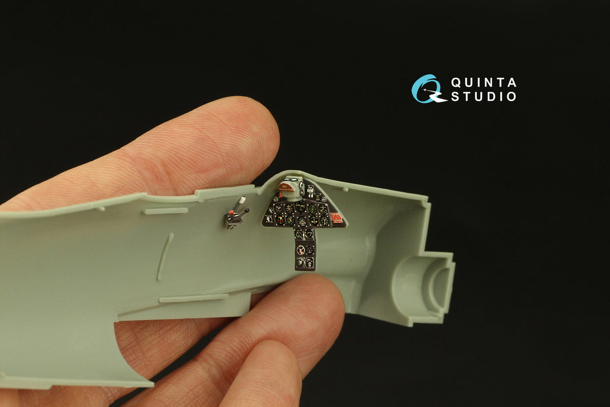 Grumman F8F-1 Bearcat (3D-Printed) & coloured Interior on decal paper(designed to be used with Academy kits)