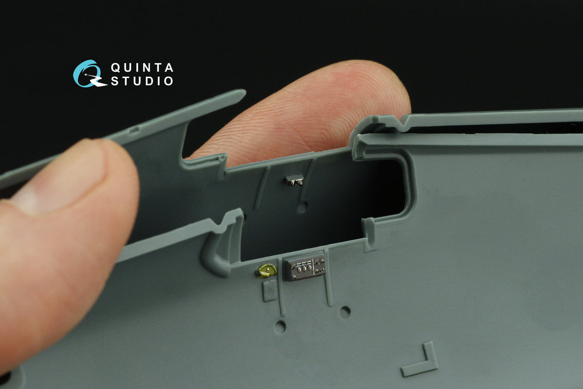 Grumman F6F-5N Hellcat 3D-Printed coloured Interior on decal paper (designed to be used with Eduard kits)