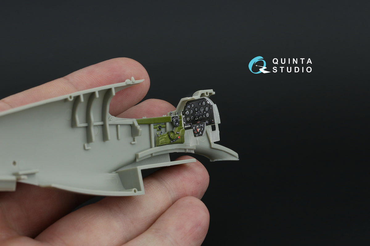 North-American P-51A 3D-Printed coloured Interior on decal paper (designed to be used with Academy and Accurate Miniatures kits)