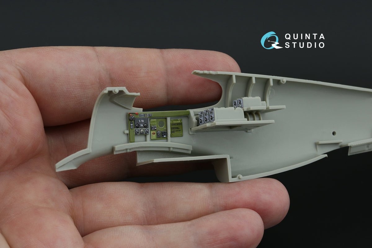 North-American P-51A 3D-Printed coloured Interior on decal paper (designed to be used with Academy and Accurate Miniatures kits)