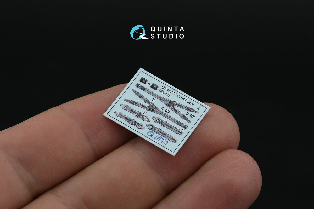 Boeing CH-47A Chinook 3D-Printed coloured Interior on decal paper (designed to be used with Italeri kits)