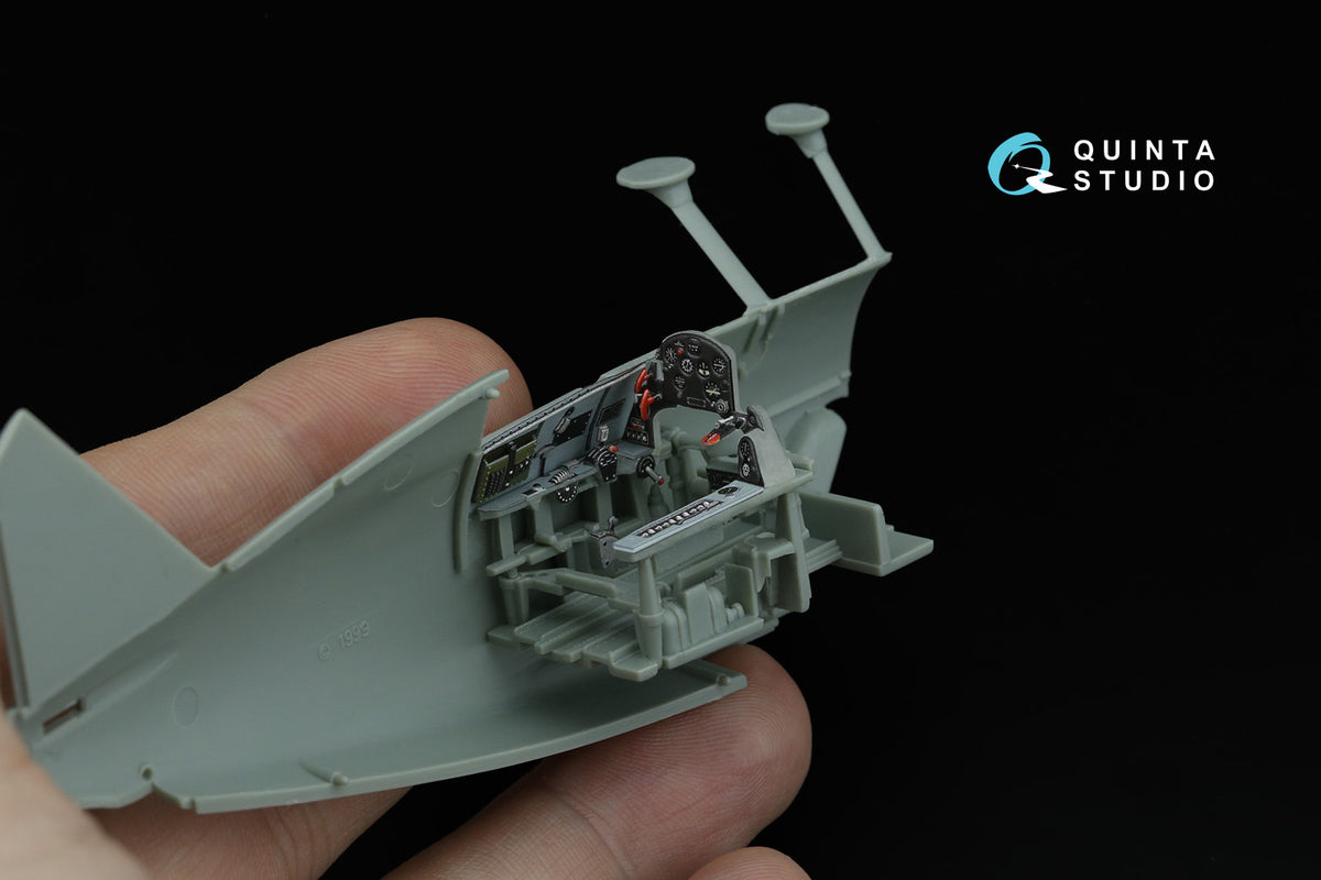 Grumman F3F-2 3D-Printed & coloured Interior on decal paper (designed to be used with Academy and Accurate Miniatures kits)