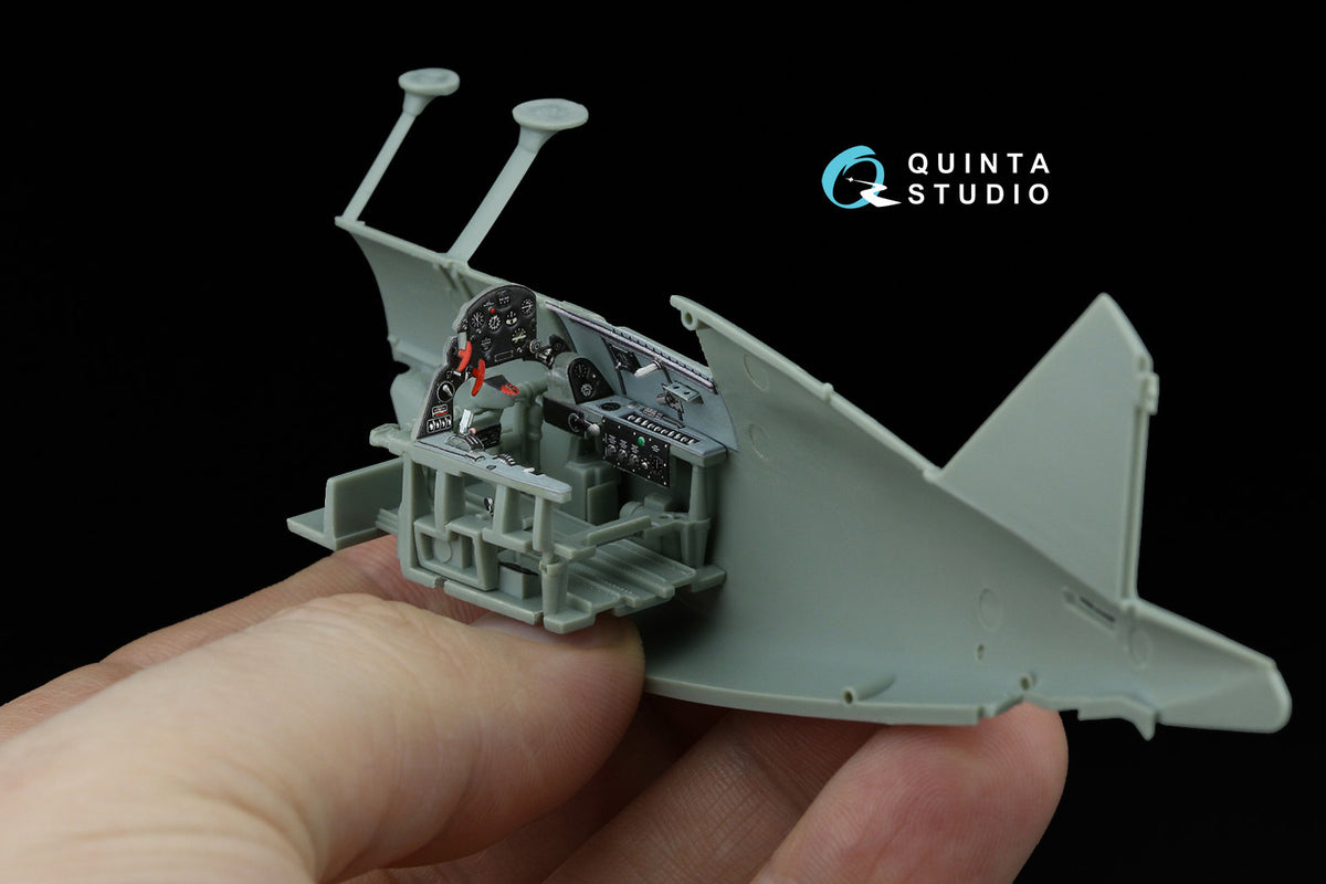 Grumman F3F-2 3D-Printed & coloured Interior on decal paper (designed to be used with Academy and Accurate Miniatures kits)