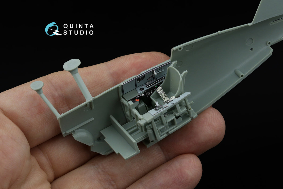 Grumman F3F-2 3D-Printed & coloured Interior on decal paper (designed to be used with Academy and Accurate Miniatures kits)
