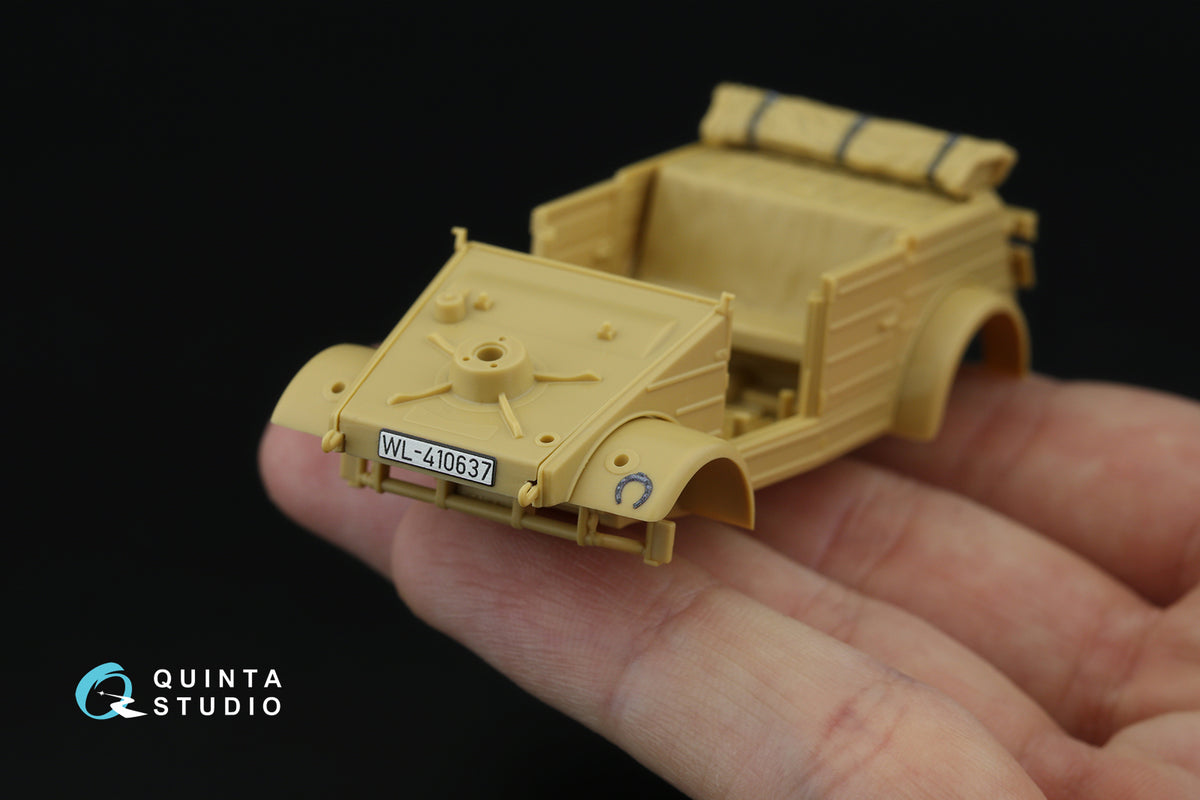 Kubelwagen Type 82 3D-Printed & coloured Interior on decal paper (designed to be used with Tamiya kits)