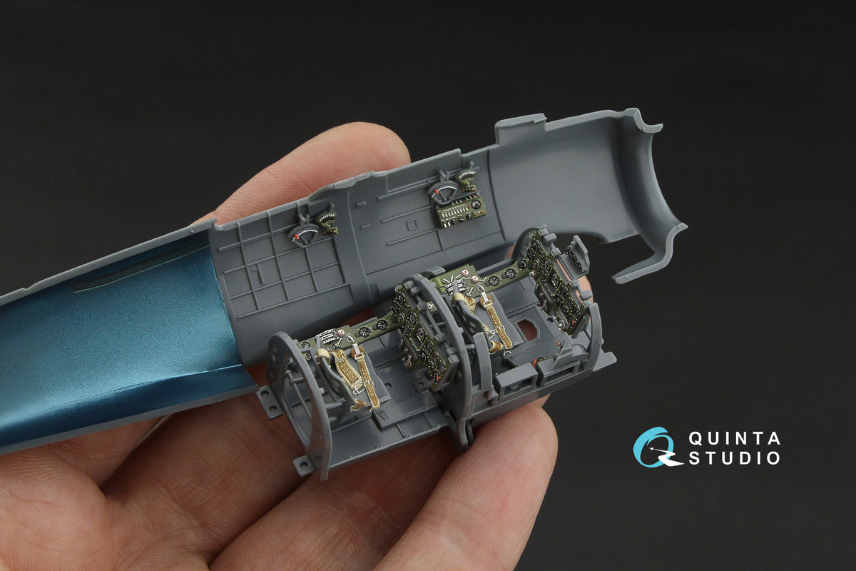 Mitsubishi A6M2-K Zero 3D-Printed & coloured Interior on decal paper(designed to be used with Eduard kits)