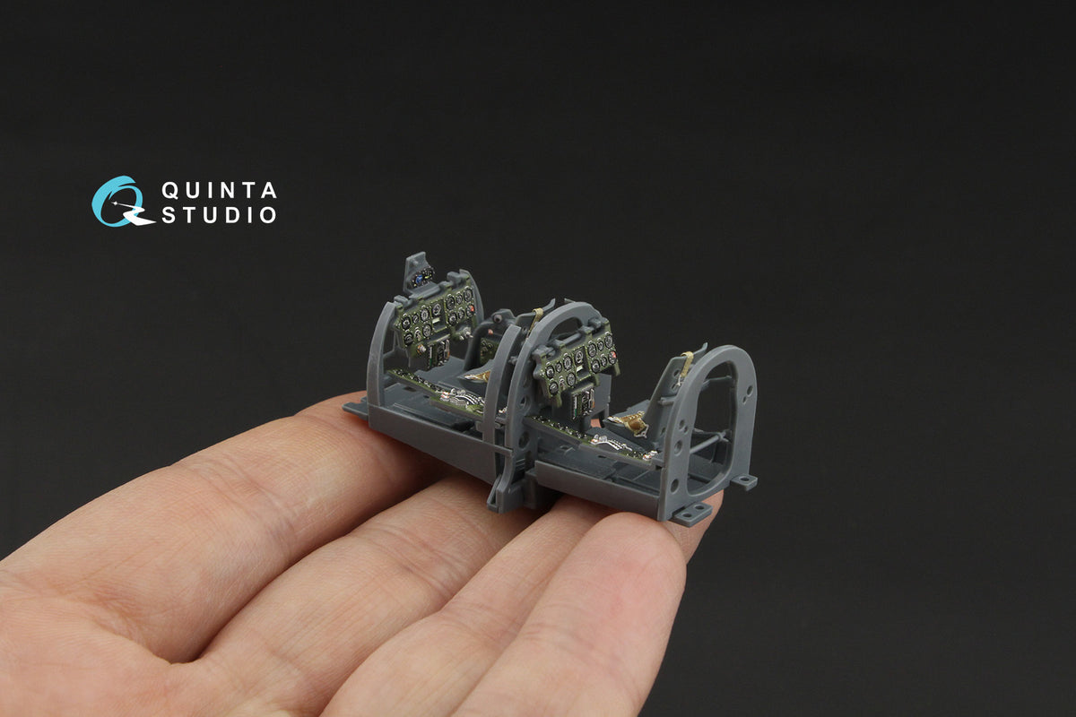 Mitsubishi A6M2-K Zero 3D-Printed & coloured Interior on decal paper(designed to be used with Eduard kits)