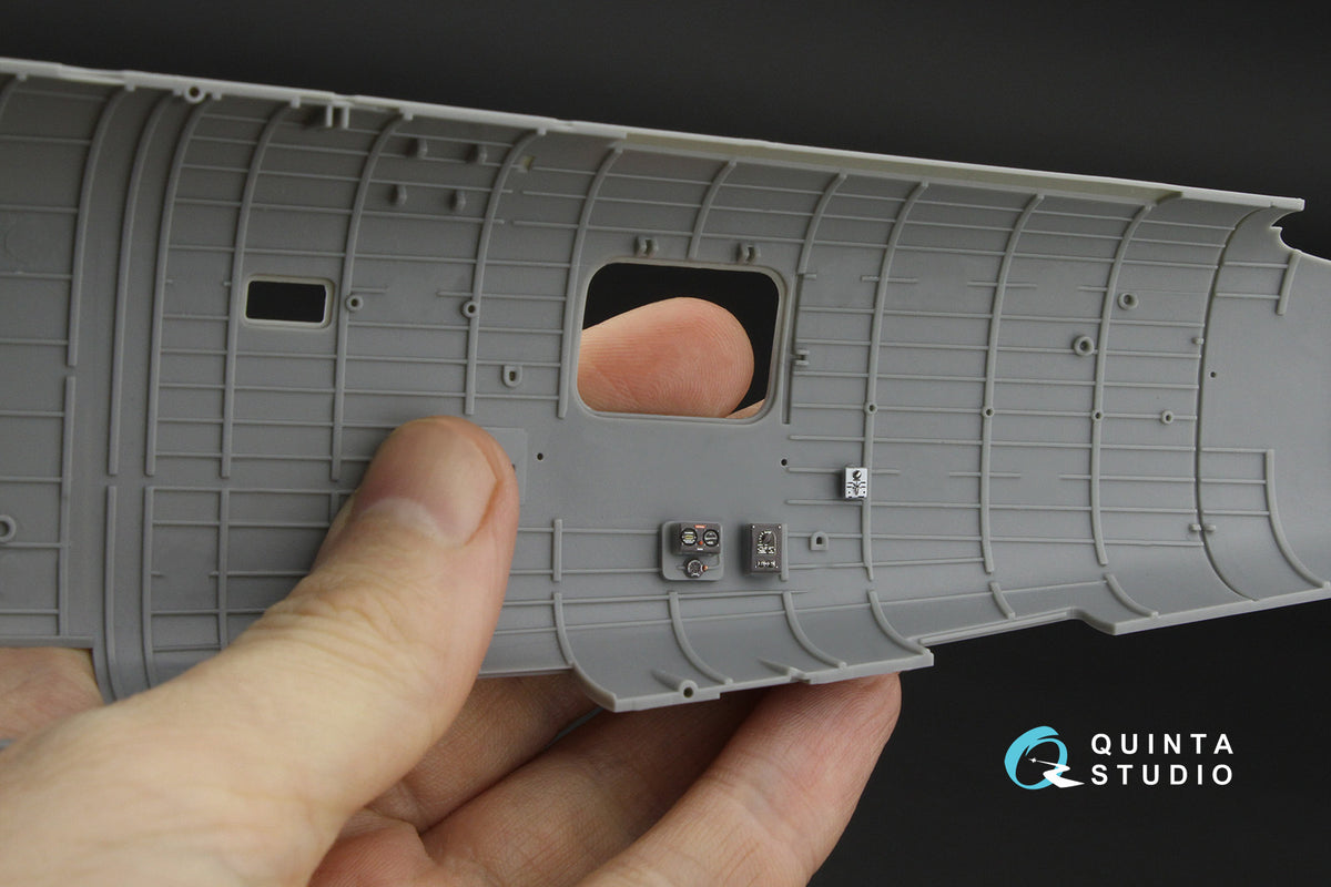 Consolidated B-24D/Consolidated B-24J Liberator. Nose, central and rear compartments. 3D-Printed & coloured Interior on decal paper (designed to be used with Hobby Boss kits)