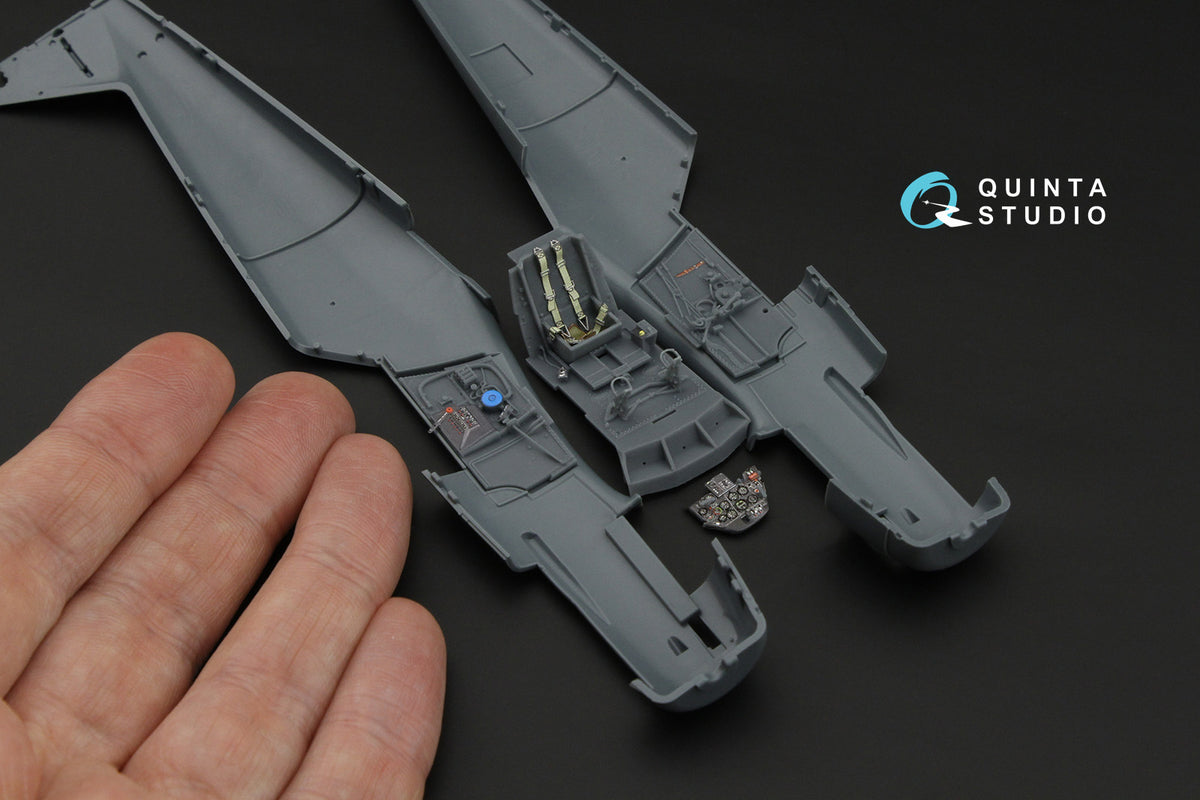 Avia S-199 3D-Printed & coloured Interior on decal paper(designed to be used with Eduard kits)