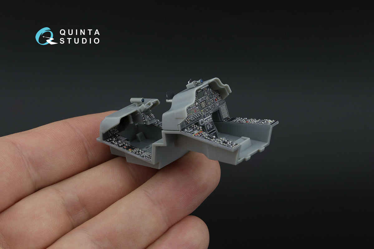BACK IN STOCK!!! Bell/Boeing AH-64A Apache 3D-Printed & coloured Interior on decal paper (designed to be used with Trumpeter kits)