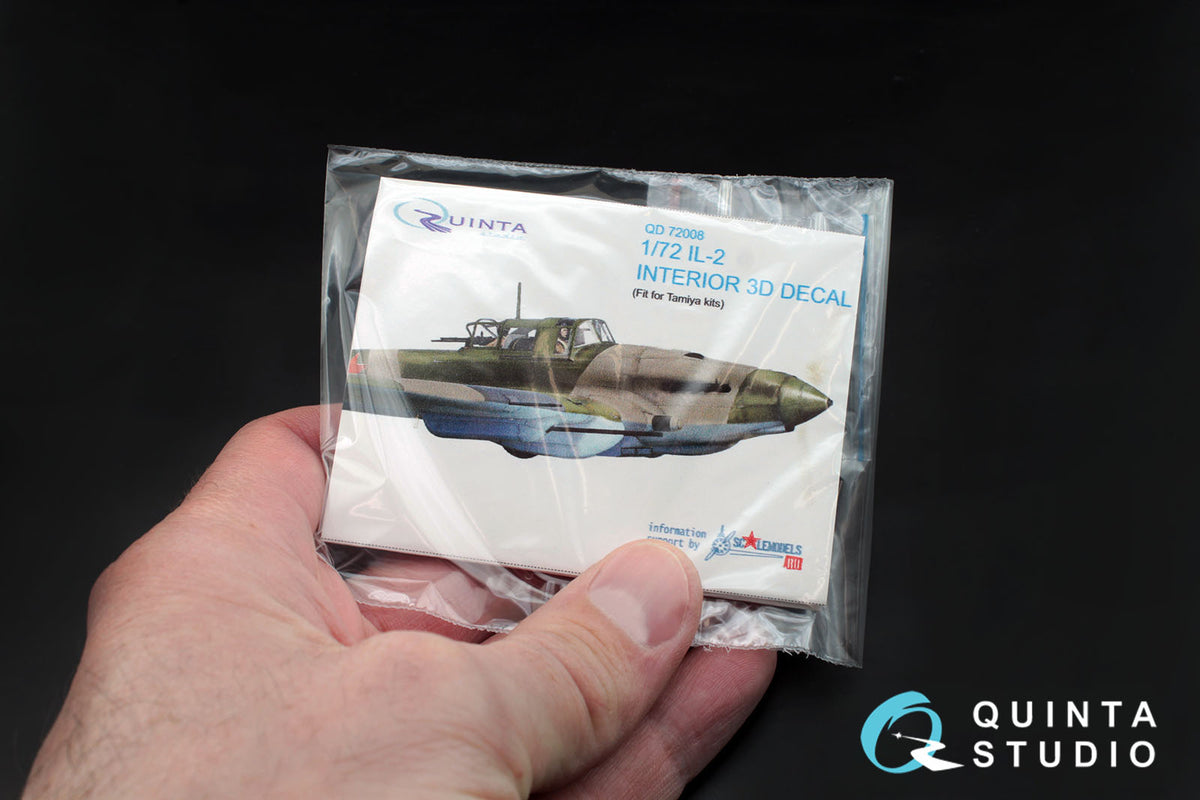 Ilyushin IL-2 Sturmovik 3D-Printed coloured Interior on decal paper (designed to be used with Tamiya kits)