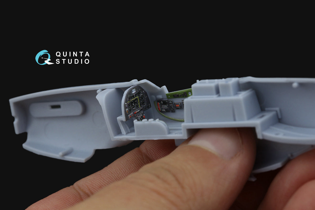 North-American P-51D Mustang late 3D-Printed coloured Interior on decal paper (designed to be used with Airfix kits)