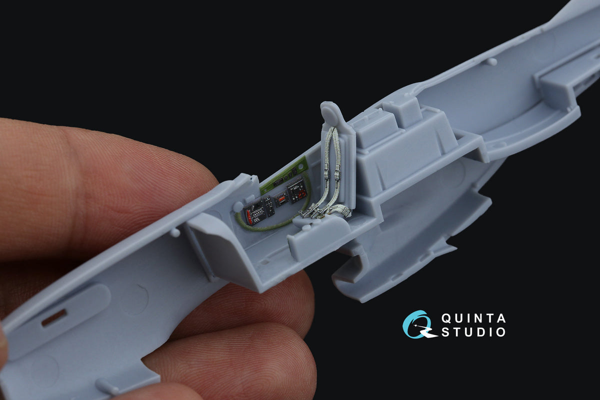 North-American P-51D Mustang late 3D-Printed coloured Interior on decal paper (designed to be used with Airfix kits)