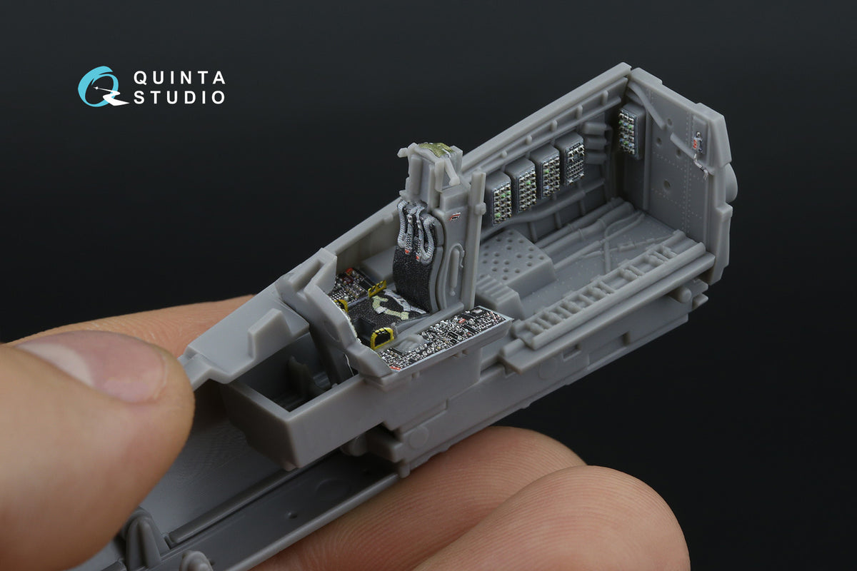 McDonald F-15C Late/F-15J Eagle Late 3D-Printed coloured Interior on decal paper (designed to be used with Fine Molds kits)
