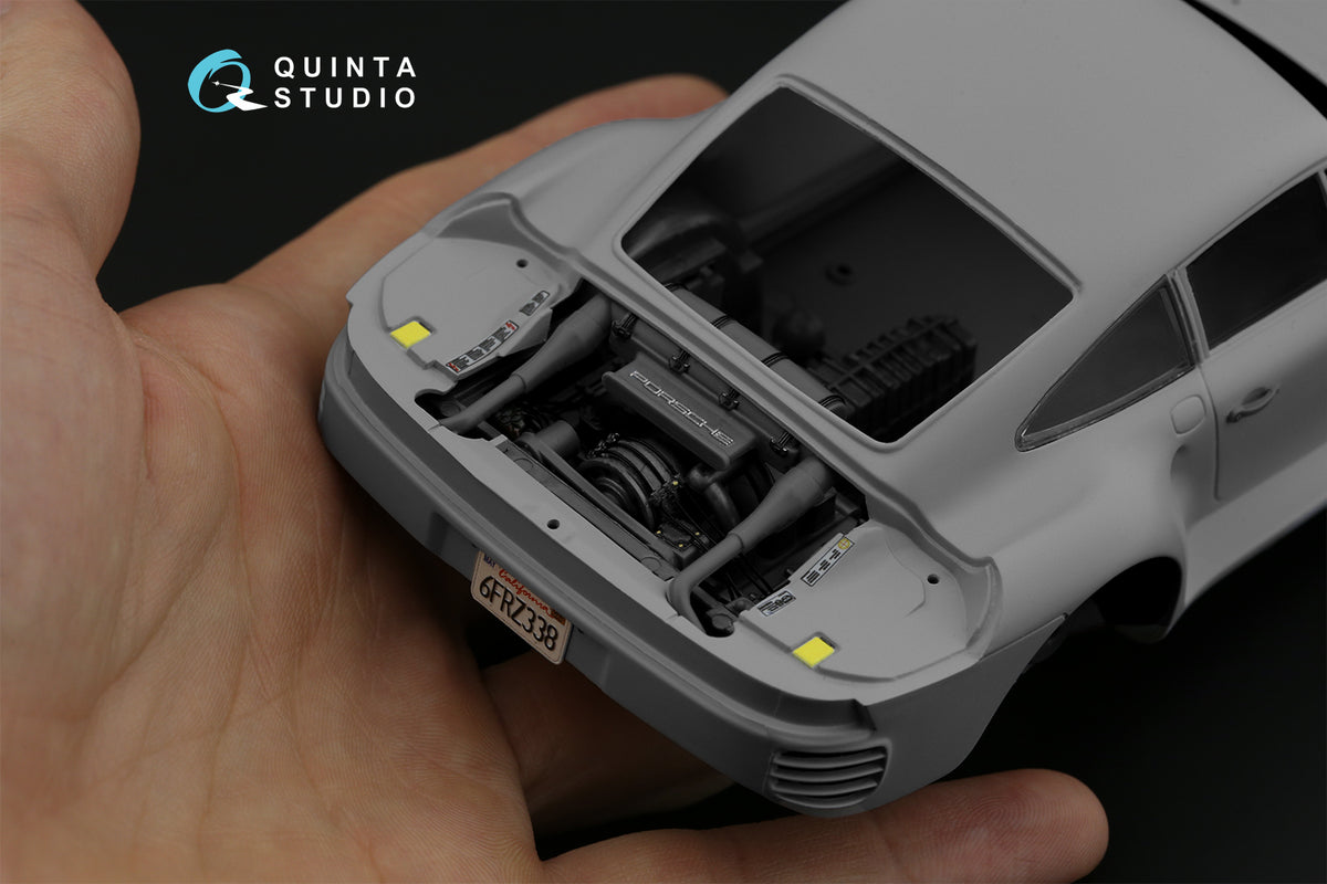Porsche 959 3D-Printed coloured Interior on decal paper (designed to be used with Tamiya kits) (Small version)