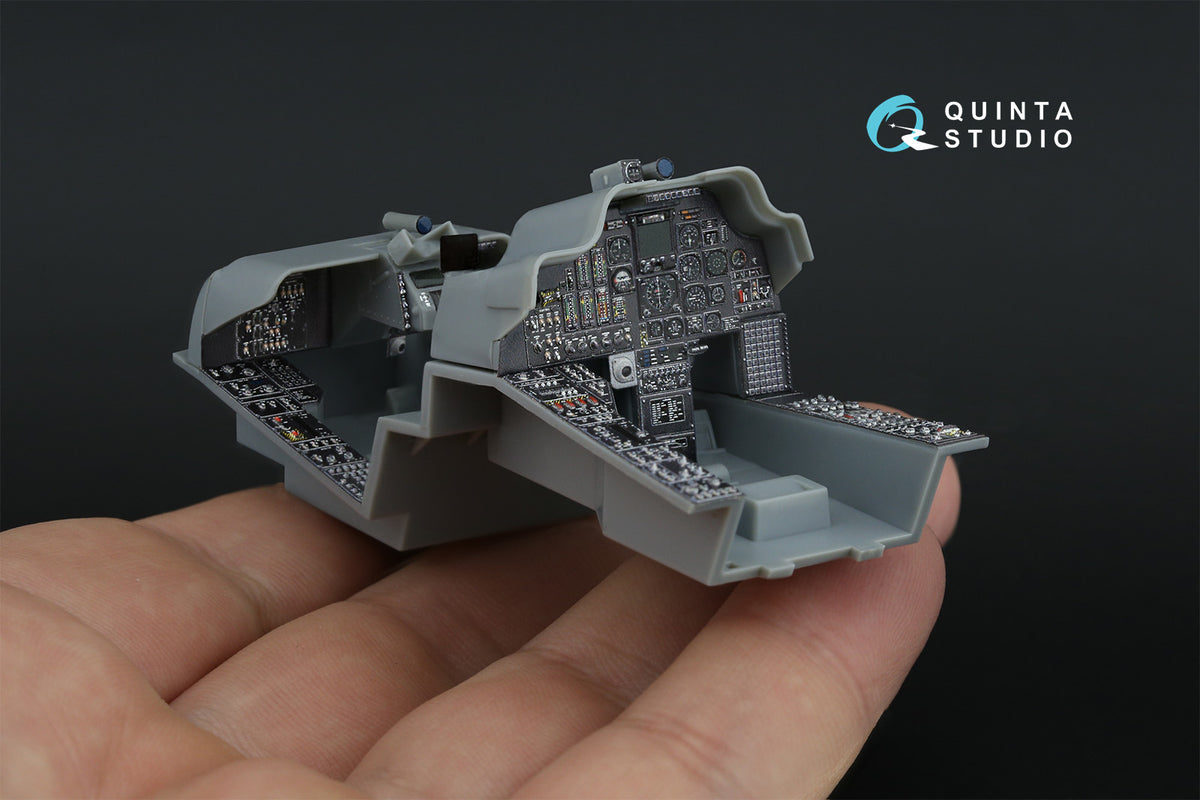 Bell/Boeing AH-64A Apache 3D-Printed coloured Interior on decal paper (designed to be used with Trumpeter kits) (Small version)