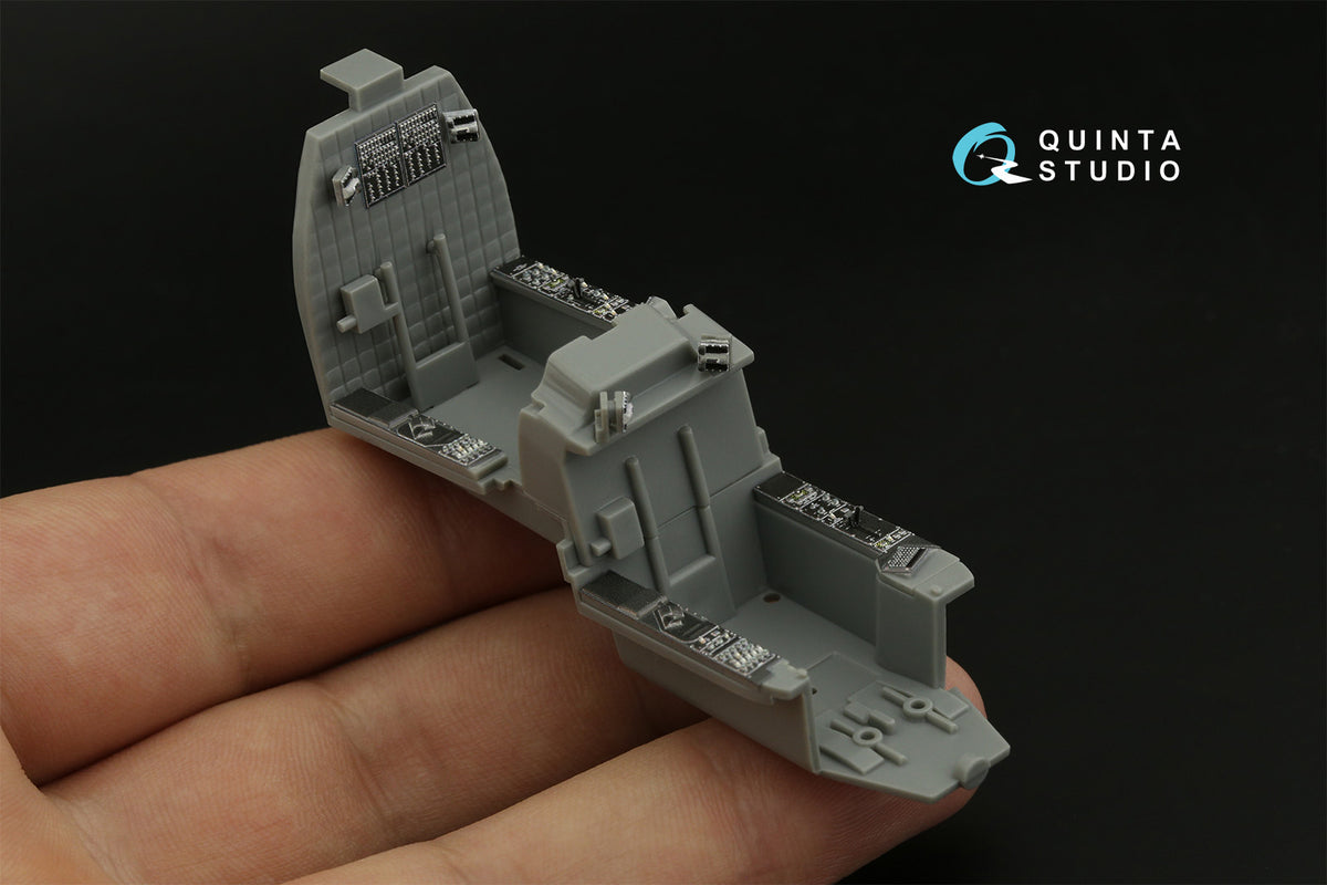 Bell/Boeing AH-64E 3D-Printed coloured Interior on decal paper (designed to be used with Hasegawa kits) (SMALL VERSION)