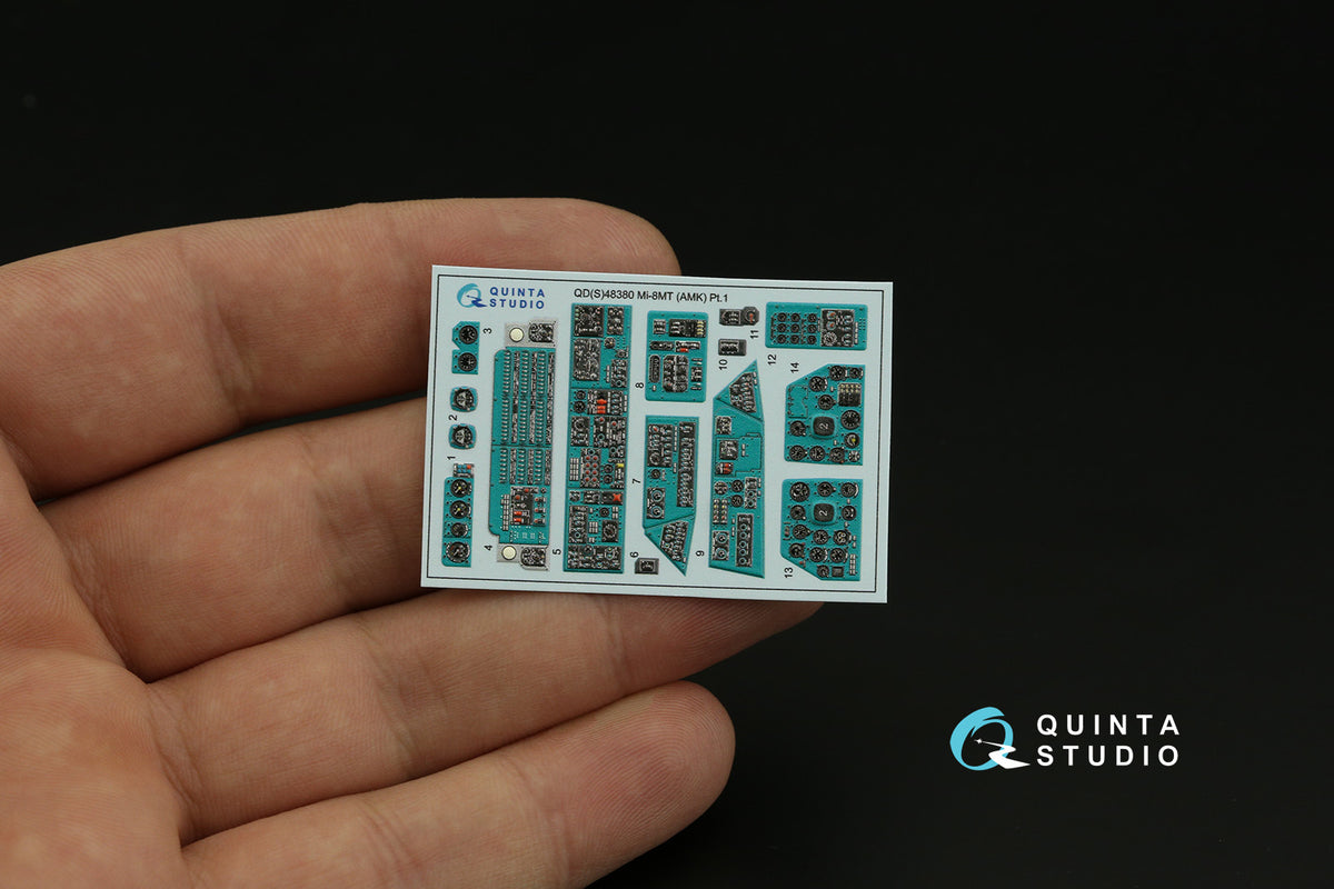 Mil Mi-8MT 3D-Printed coloured Interior on decal paper (designed to be used with Avant Garde kits) (SMALL VERSION)