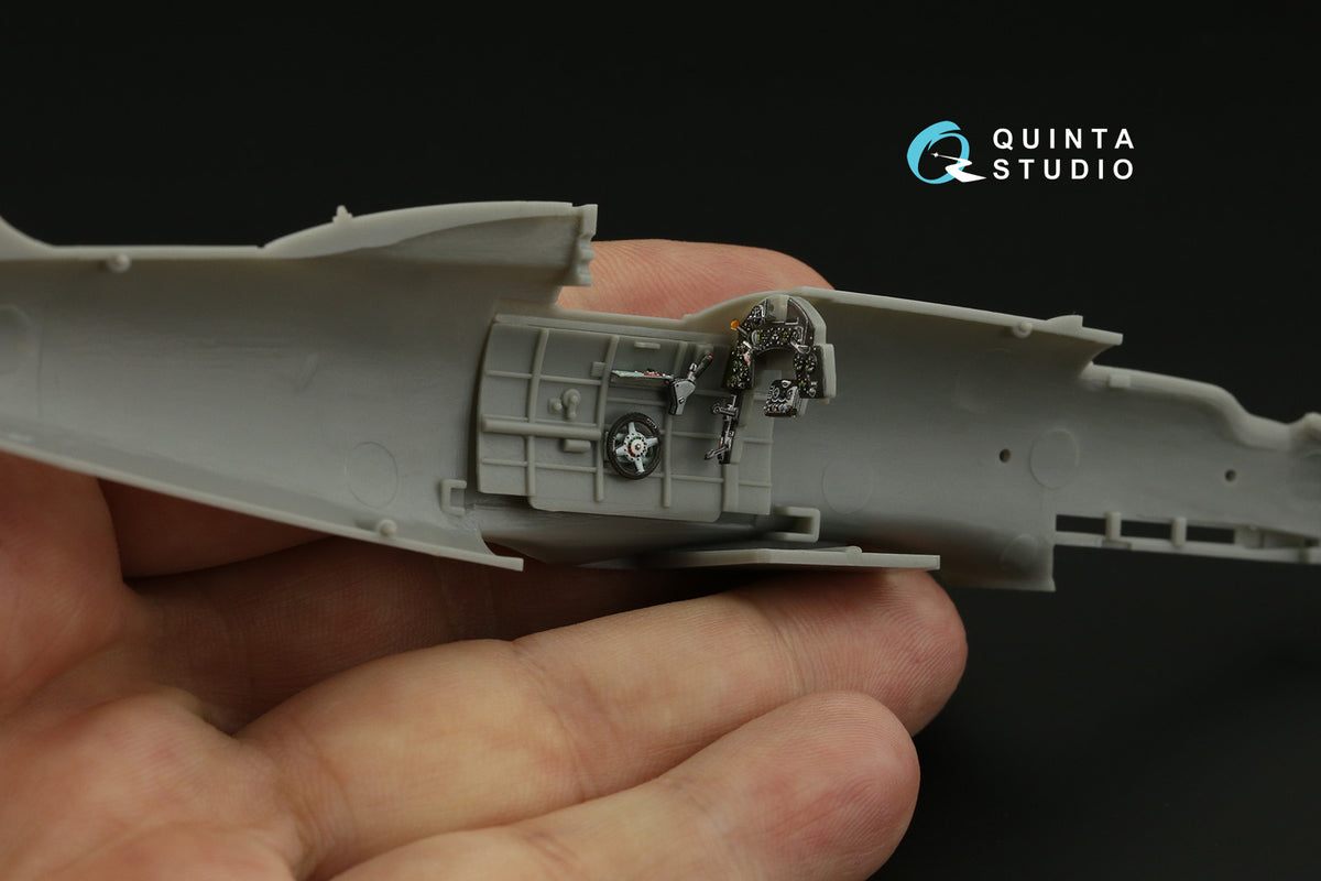 Macchi C.202 Folgore Early 3D-Printed coloured Interior on decal paper (designed to be used with Eduard and Hasegawa kits) (Small version)