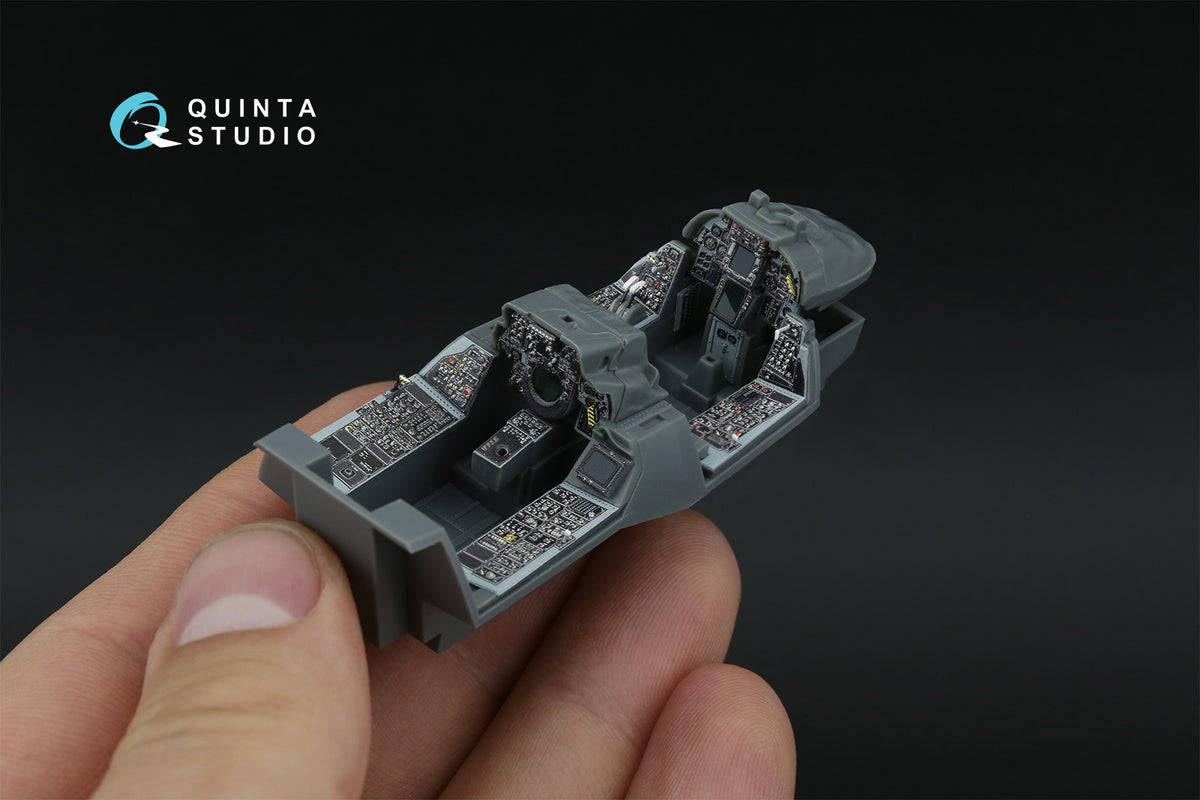 Grumman F-14A Tomcat 3D-Printed & coloured Interior on decal paper (designed to be used with Great Wall Hobby kits) (Small version)