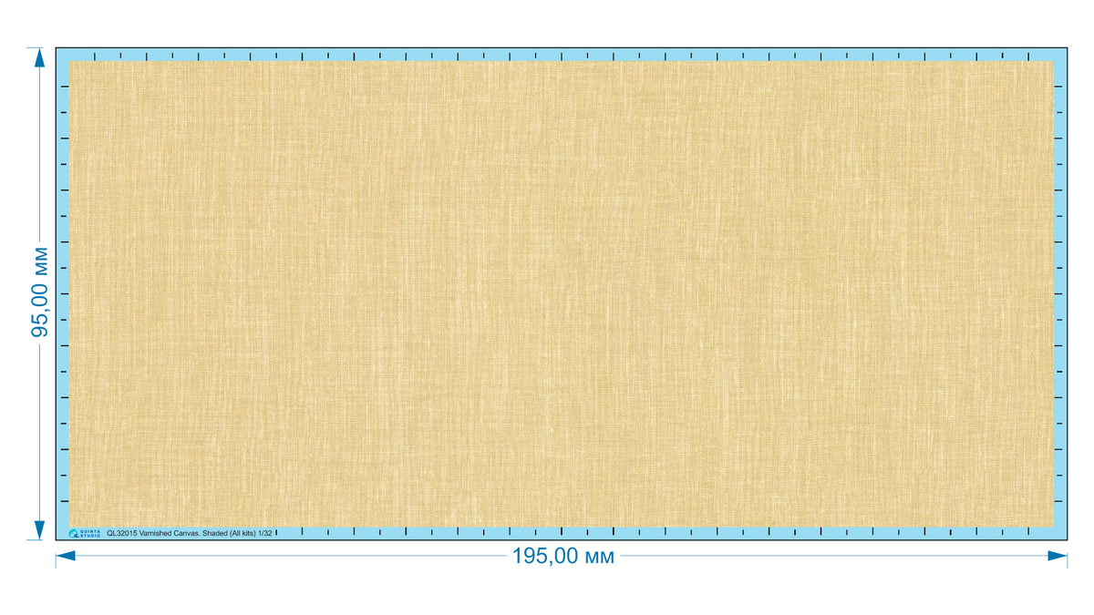 Varnished Canvas, regular Semi-transparent ultra-thin waterslide decal for exterior surfaces