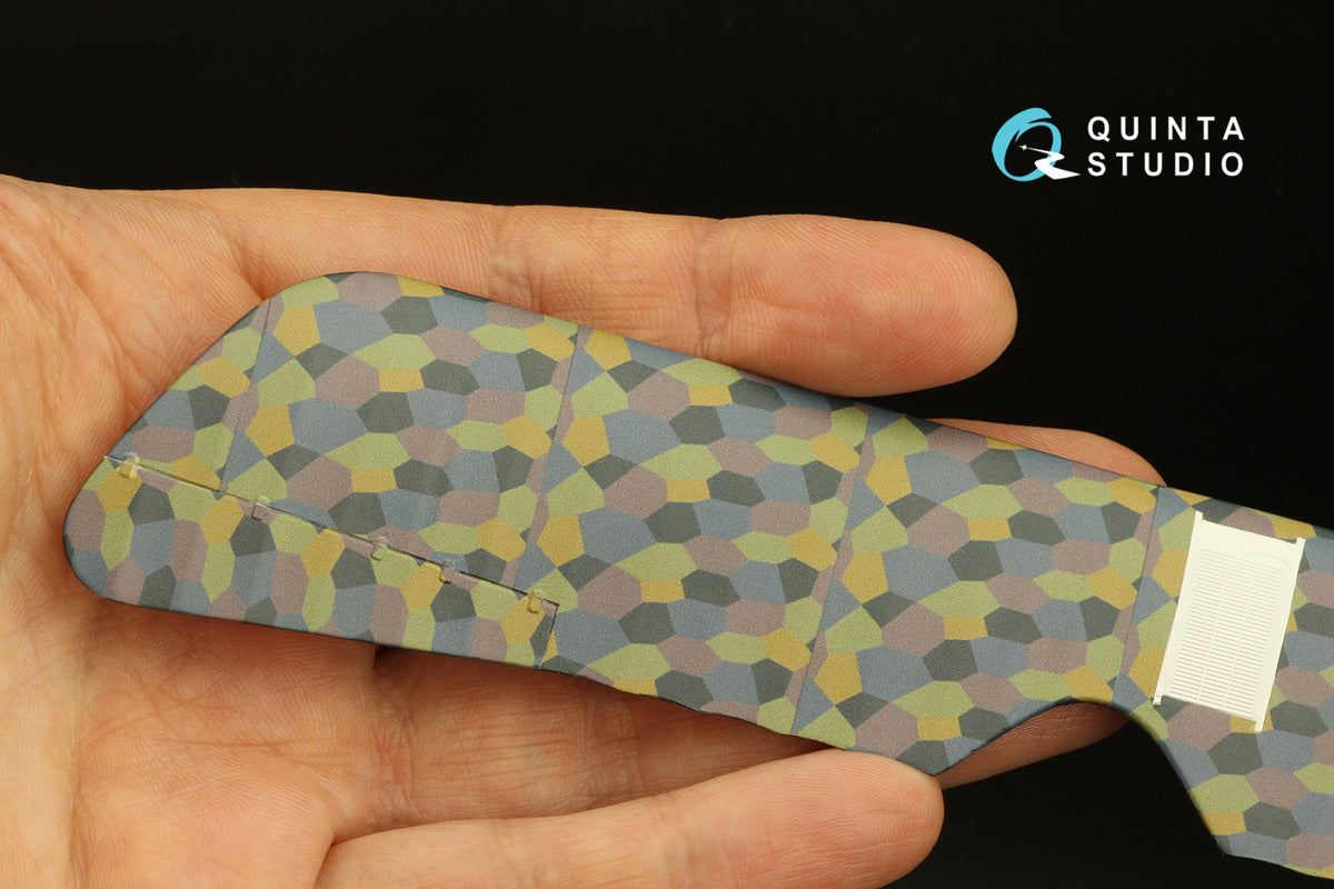 German WWI 5-Colour Lozenge (upper surface) Semi-transparent ultra-thin waterslide decal for exterior surfaces