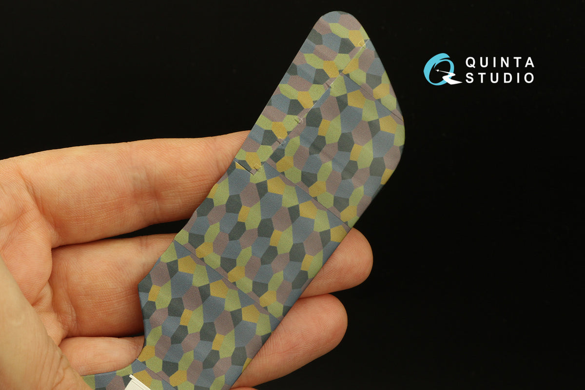 German WWI 5-Colour Lozenge (upper surface) Semi-transparent ultra-thin waterslide decal for exterior surfaces