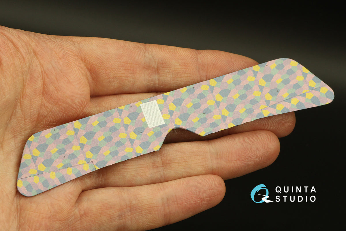 German WWI 5-Colour Lozenge (lower surface) Semi-transparent ultra-thin waterslide decal for exterior surfaces