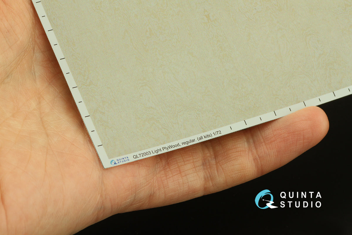Light plywood, regular Semi-transparent ultra-thin waterslide decal for exterior surfaces