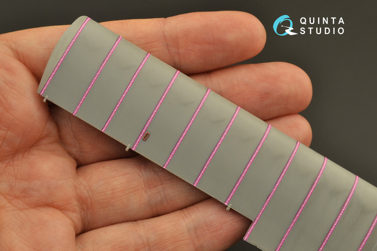 Magenta rib tapes Fokker Dr. (F.)I-D.VII (All kits) (3D-Printed) (designed to be used with Wingnut Wings kits)