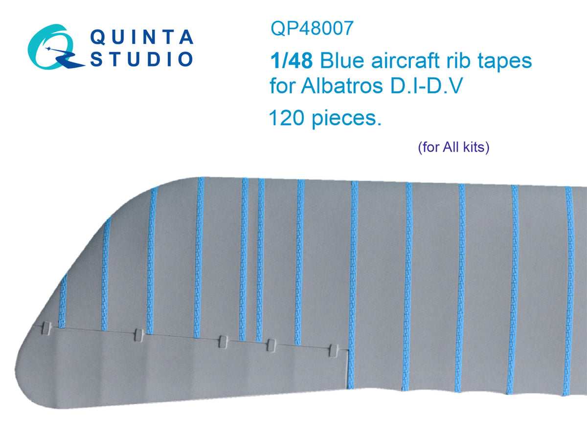 Blue rib tapes Albatros D.I/D.V (All kits) (3D-Printed)